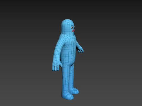 Character320 Blue Guy 3D Model