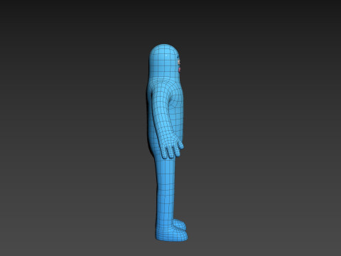 Character320 Blue Guy 3D 모델