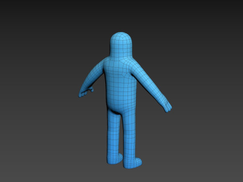 Character320 Blue Guy 3D 모델