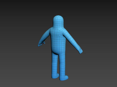 Character320 Blue Guy 3D Model