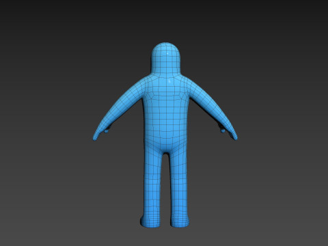 Character320 Blue Guy 3D 모델