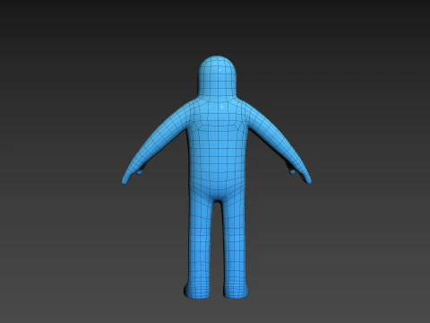 Character320 Blue Guy 3D Model