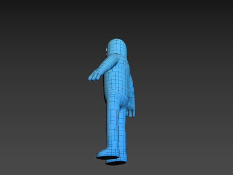 Character320 Blue Guy 3D 모델