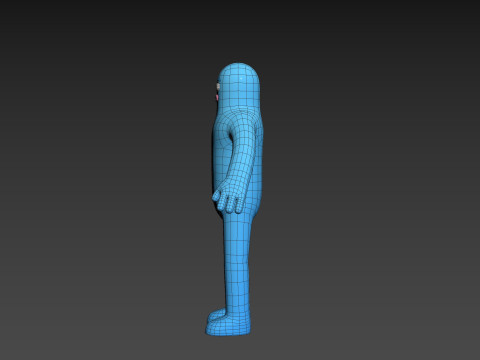 Character320 Blue Guy 3D 모델