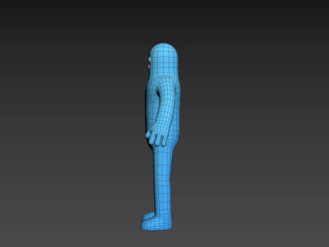 Character320 Blue Guy 3D Model