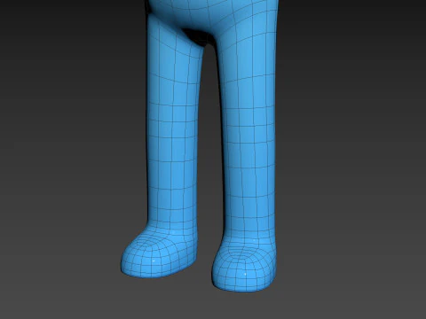 Character320 Blue Guy 3D Model