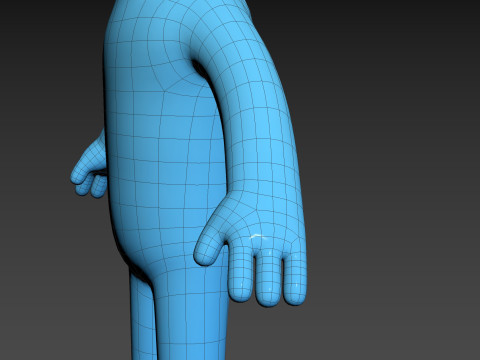 Character320 Blue Guy 3D 모델