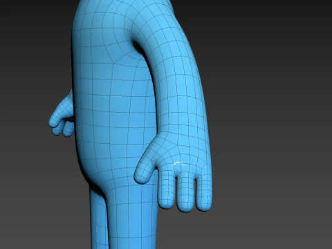 Character320 Blue Guy 3D Model