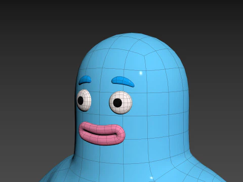 Character320 Blue Guy 3D Model