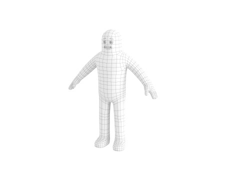 Character320 Blue Guy 3D 모델