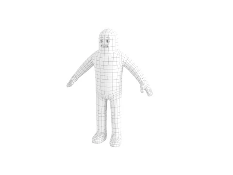 Character320 Blue Guy 3D Model