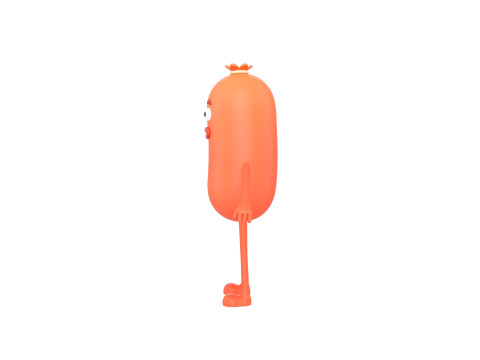 Character322 Sausage Guy 3D Модель