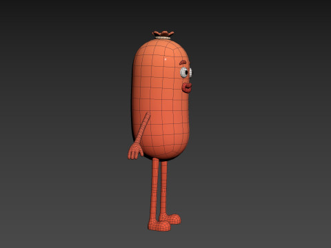 Character322 Sausage Guy 3D Модель