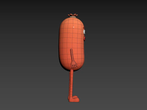 Character322 Sausage Guy 3D Model