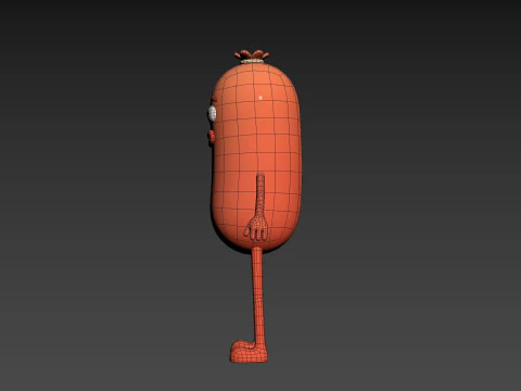 Character322 Sausage Guy 3D Model
