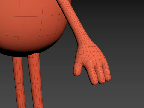 Character322 Sausage Guy 3D Model
