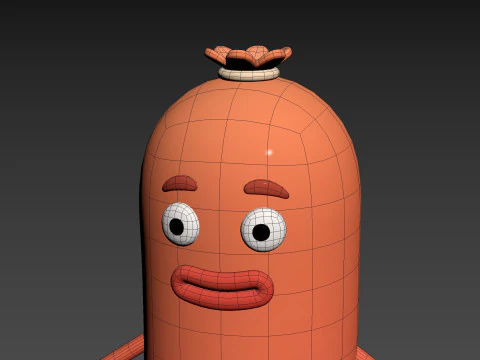 Character322 Sausage Guy 3D Model