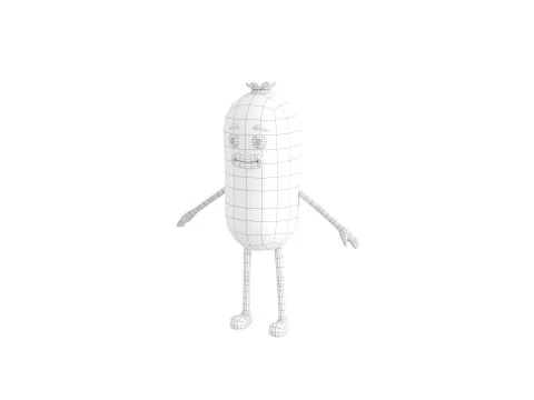 Character322 Sausage Guy 3D Model