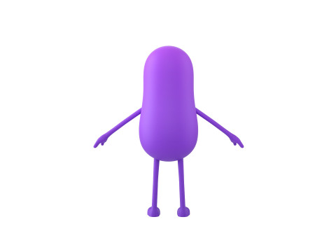 Character323 Purple Guy 3D 모델