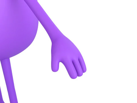 Character323 Purple Guy 3D Model