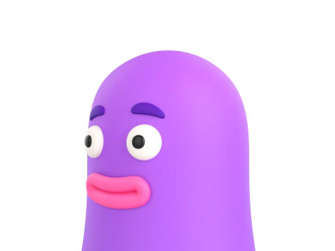 Character323 Purple Guy 3D Model