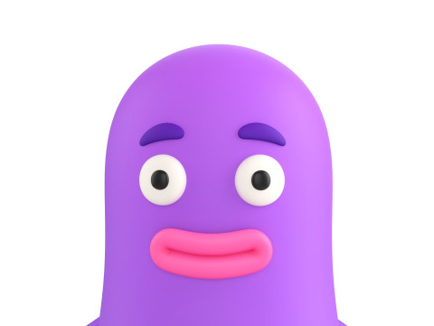 Character323 Purple Guy 3D 모델
