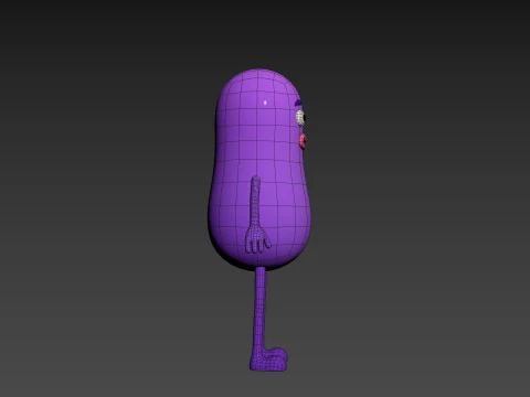 Character323 Purple Guy 3D Model