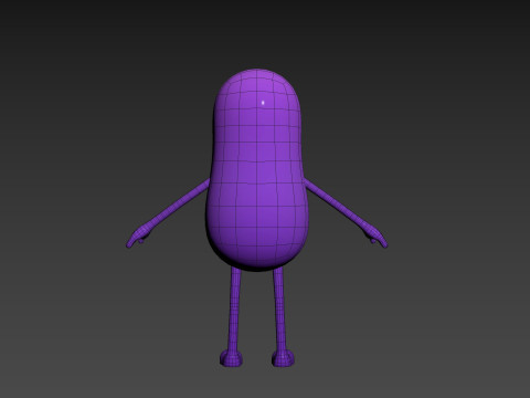 Character323 Purple Guy 3D 모델