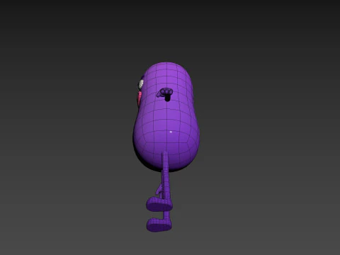 Character323 Purple Guy 3D Model