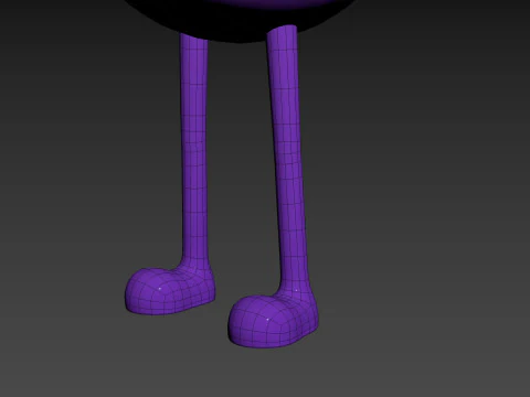 Character323 Purple Guy 3D Model