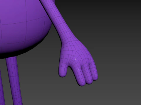 Character323 Purple Guy 3D Model