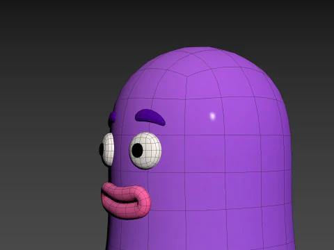 Character323 Purple Guy 3D Model