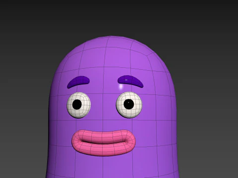 Character323 Purple Guy 3D Model