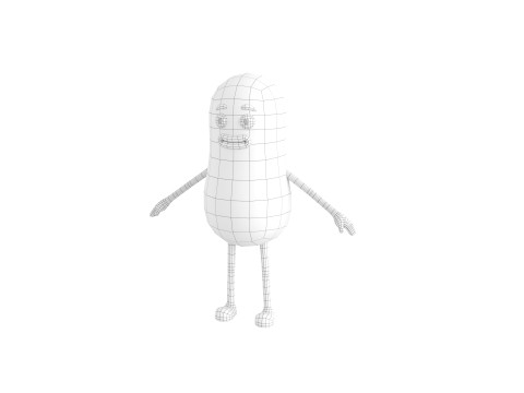 Character323 Purple Guy 3D 모델