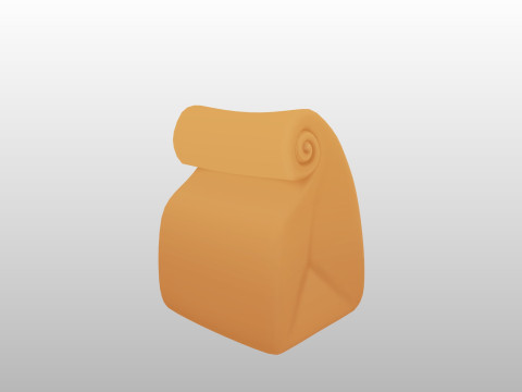 Prop308 Paper Bag 3D Модель