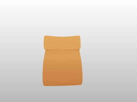 Prop308 Paper Bag 3D Модель