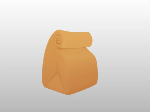 Prop308 Paper Bag 3D Model
