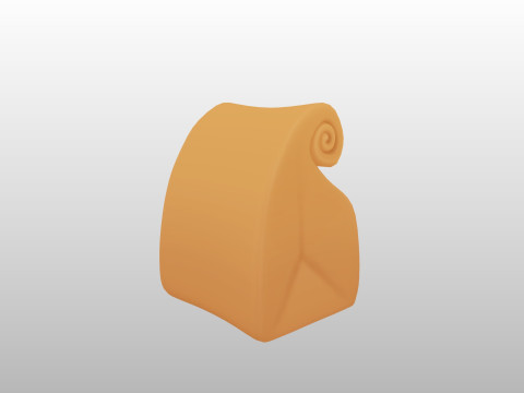 Prop308 Paper Bag 3D Модель