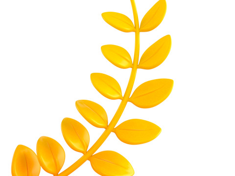 Prop309 Golden Laurel Wreath 3D Модель