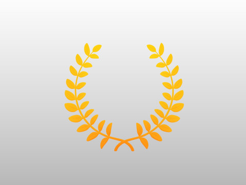 Prop309 Golden Laurel Wreath 3D Модель