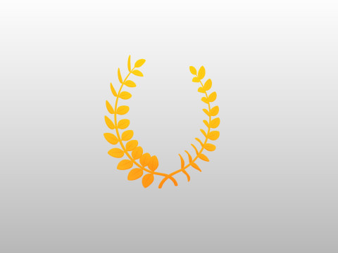 Prop309 Golden Laurel Wreath 3D Модель