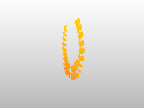 Prop309 Golden Laurel Wreath 3D Модель