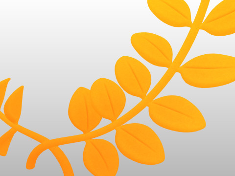 Prop309 Golden Laurel Wreath 3D Модель