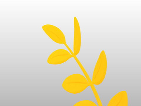 Prop309 Golden Laurel Wreath 3D Модель