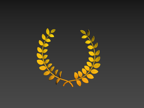 Prop309 Golden Laurel Wreath 3D Модель