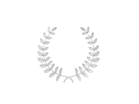 Prop309 Golden Laurel Wreath 3D Модель