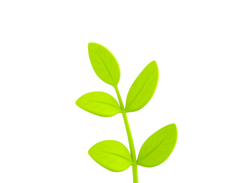 Prop310 Leaves Branch 3D 模型
