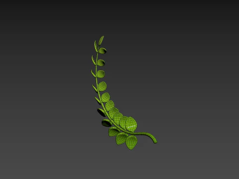 Prop310 Leaves Branch 3D Model