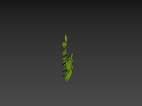 Prop310 Leaves Branch 3D 模型