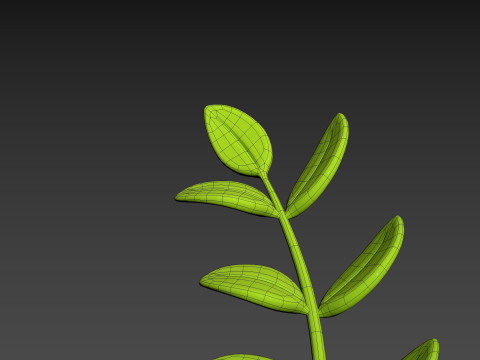 Prop310 Leaves Branch 3D 模型